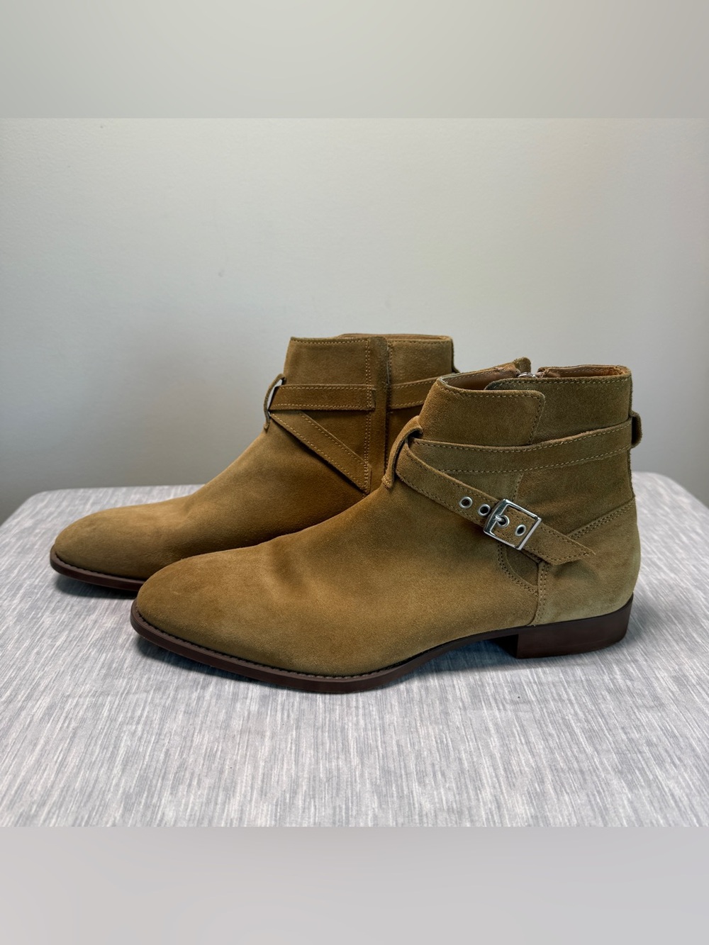 Zara Men’s Tan Suede Jodhpur Ankle Boot | GUC | EU 43 / US 10 | Buckle Strap